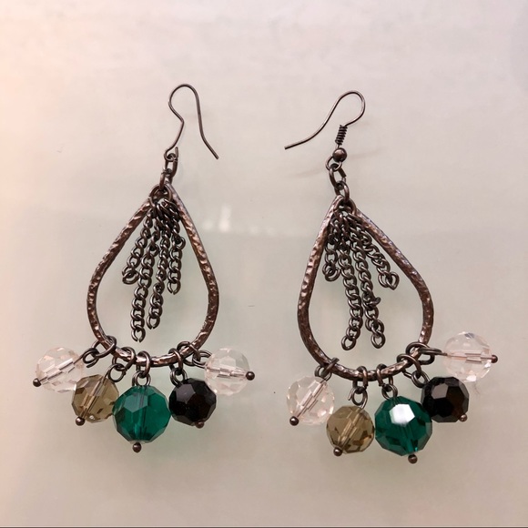 Tear Drop Dangle Earrings - Picture 1 of 3
